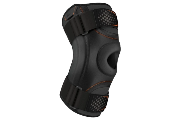 Ergonomic knee cap brace with contoured padding and secure straps for joint protection