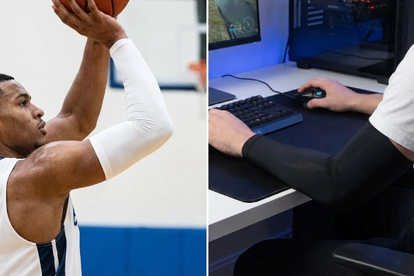 Different arm sleeve tightness for sports performance, work comfort & gaming glide
