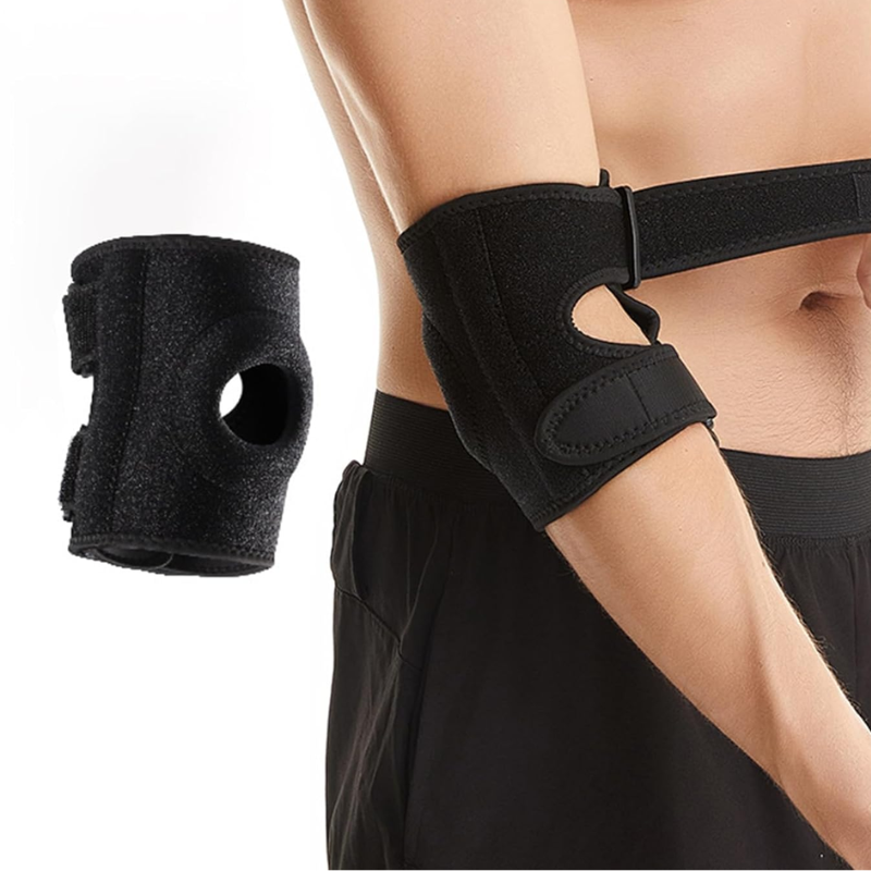 Elbow support brace with removable gel ice pack insert