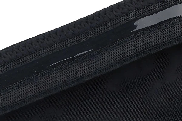 Close up arm sleeve top featuring silicone grip bands for secure non slip fit