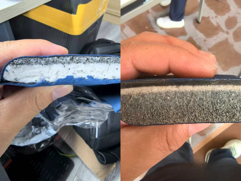 Gel weight insert and weighted vest construction detail