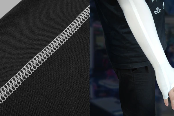 up seam vs flatlock gaming arm sleeve